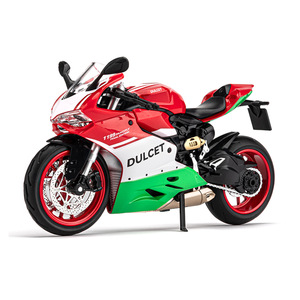 Kids 1:12 Pull Back Metal Die Cast Mini Modelo de motocicleta Juguetes con sonido ligero - Product Image 1