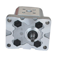 Pompe à engrenages hydraulique rotative double LF, montage ovale, spline rectangulaire, déplacement 1,1-8,0 ml/r, pression 200 bar, vitesse 2000 tr/min, 0,5