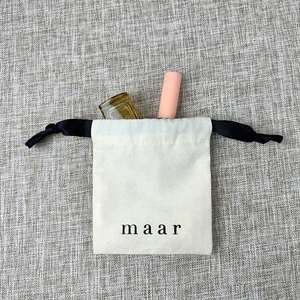 High Quality Organic Cotton Canvas Biodegradable Customizable Print <b>Pouch</b> with <b>Drawstring</b> Bag for Cosmetic - Product Image 4