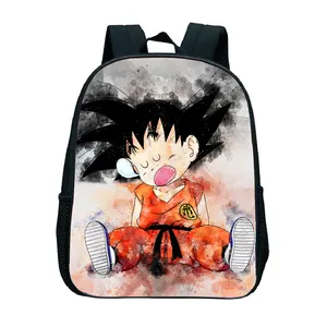 Kawaii Goku Pluche Rugzakken Zoon Goku Super Saiyan Kamehaneha Paffu Broly Schoudertas Schoolbenodigdheden Gedrekte Bal Gevulde Tas