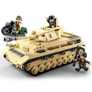Zhorya <span class=keywords><strong>Sluban</strong></span> 543 pièces Panzer IV série militaire réservoir blocs de construction réservoir modèle kits de construction - Product Image 1