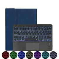 Clavier rétro-éclairé TouchPad étui hébreu espagnol arabe hébreu clavier pour iPad Pro M4 2024 11 pouces Air4 Air5 10.9 couverture sans fil