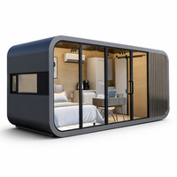 Maison mobile moderne et durable, préfabriquée en acier, villa modulaire, maison d'hôtes, bureau de jardin, prête à vivre
