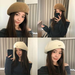 Recommandé ! Béret en pure laine pour femme, collection 2026 et bonnet de peintre d'hiver, tendance et qui affine le visage - Product Image 1