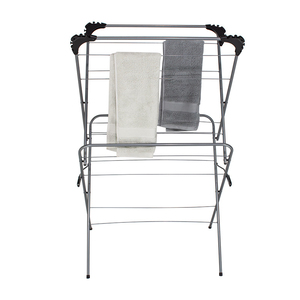 SANIPRO Séchoir à linge pliable et extensible à 2 niveaux pour intérieur et extérieur, support de séchage pour serviettes et vêtements - Product Image 2