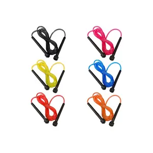 VIGFIT <span class=keywords><strong>Corde</strong></span> à sauter de <span class=keywords><strong>sport</strong></span> de fitness unisexe à longues poignées réglables en PVC, vente en gros personnalisée à bas prix - Product Image 1