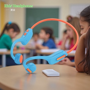 Headphone Nirkabel OTHC Anak-anak dengan Konduksi Tulang dan Pengait Telinga, LED 5.3, Tahan Air IPX-5, Baterai 200mAh, Waktu Putar 5-10 Jam, Cocok untuk Hadiah - Product Image 1