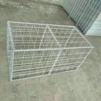 Gabions galvanisés sur mesure, panier de gabion soudé, boîte de gabion 2x1x1 pour mur de gabion et aménagement paysager