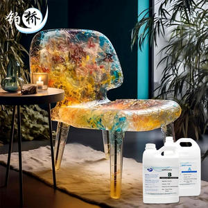 ชุดเรซิ่นอีพ็อกซี่เคลือบผิวโต๊ะคริสตัลใส สำหรับ<span class=keywords><strong>งาน</strong></span>ศิลปะบนไม้ เคลือบเงา ทำเคาน์เตอร์ ทำโต๊ะ DIY - Product Image 6