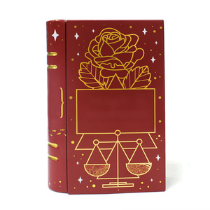 Gift Tin Box Packaging High Quality Exquisite Designs Book Shape Biscuit Chocolates Packing Tin Box Wholesale Gift Package Tin Box