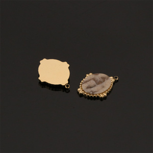 <span class=keywords><strong>Fournisseur</strong></span> en gros de breloques en <span class=keywords><strong>acier</strong></span> <span class=keywords><strong>inoxydable</strong></span> avec pendentifs en pierre naturelle, fabrication de bijoux DIY, colliers, accessoires - Product Image 6