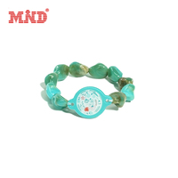 Gelang Tiket Akses Kontrol Khusus NFC Elastis Berwarna-warni dengan Manik-manik Bulat NTAG 213 NTAG 215 NTAG 216