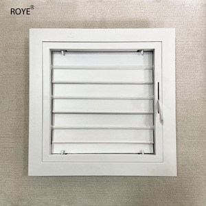 Volet de climatisation moderne réglable en alliage d'aluminium, étanche à la pluie, avec interrupteur à commande manuelle, pour grille <span class=keywords><strong>externe</strong></span> de <span class=keywords><strong>climatiseur</strong></span> - Product Image 2
