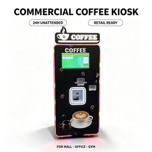 เครื่องจำหน่ายกาแฟอัตโนมัติเชิงพาณิชย์ พร้อมระบบตรวจสอบระยะไกล ตัวเครื่องอะคริลิค ความจุ 300-600 แก้ว บริการ 24 ชั่วโมง ไม่ต้องมีคนดูแล - Product Image 1