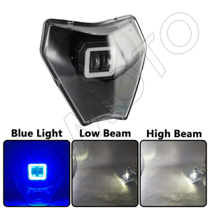 Phare LED YHMOTO pour KTM EXC 150 250 300 450 500 SIX DAYS 2024, courant continu, bleu - Product Image 2