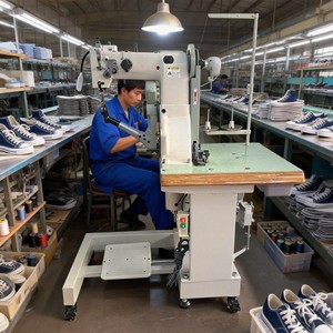 Machine à coudre de haute qualité pour la couture des semelles latérales des chaussures ou des bottes en cuir, des baskets - Product Image 1