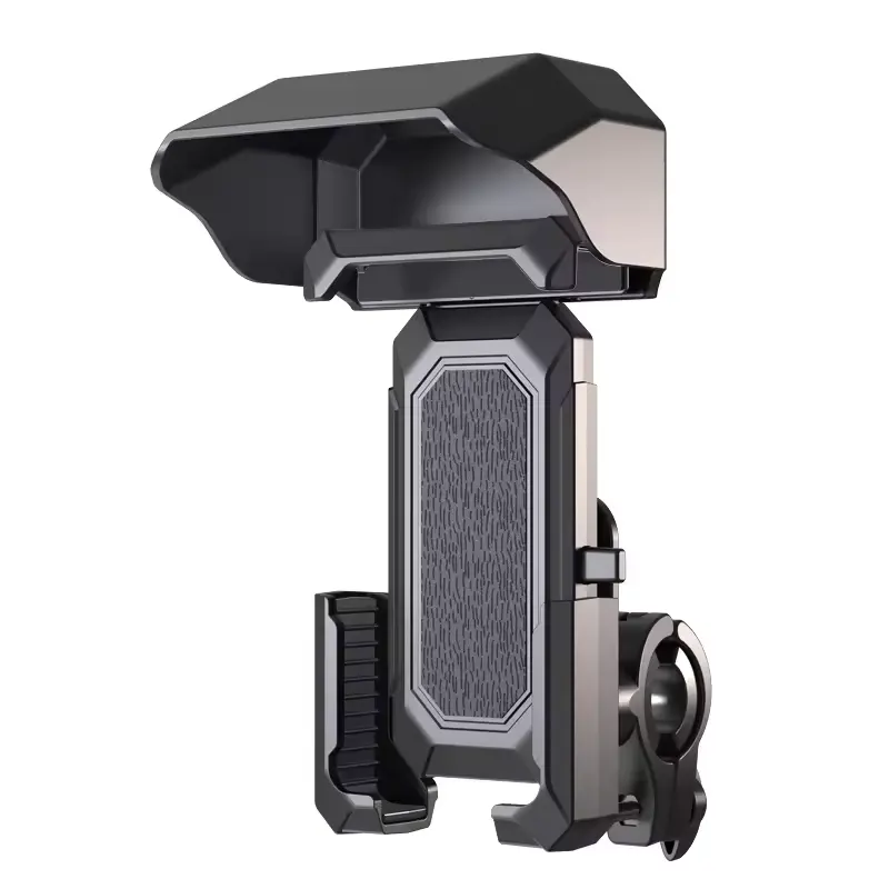 One-Handed Fashion Bike Mount Houder Voor Telefoon, Waterdichte Zonnescherm Motorfiets Mobiele Telefoon Houder