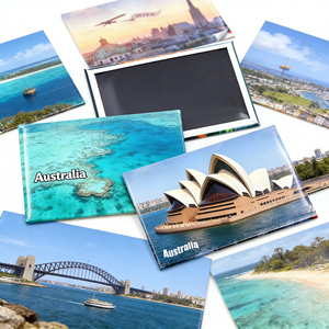Aimants de réfrigérateur en fer-blanc souvenirs de Sydney, Melbourne, Brisbane, Perth, Australie, pour les boutiques touristiques mondiales - Product Image 1