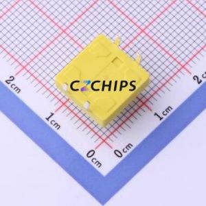 DS1041-24YYAX25010-X Tactile Switch Through hole Component (THT) Switch 2.5N 12mm 12mm 7.3mm - Product Image 2