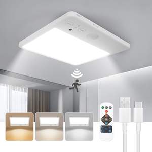 <span class=keywords><strong>Plafonnier</strong></span> rechargeable <span class=keywords><strong>avec</strong></span> télécommande, sans fil, détecteur <span class=keywords><strong>de</strong></span> <span class=keywords><strong>mouvement</strong></span>, lampe <span class=keywords><strong>de</strong></span> plafond à piles - Product Image 1