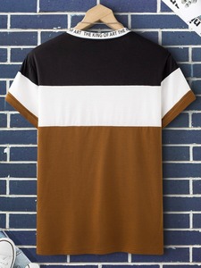 เสื้อยืดผู้ชายลายมงกุฎและสโลแกนแบบคัลเลอร์บล็อก - สั่งตรงจากโรงงาน ปรับแต่งได้ตามต้องการ.F10 - Product Image 3