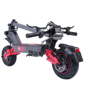 Scooter Eléctrico de Dos Ruedas H8 Rojo, Directo de Fábrica, OEM, con Luz LED, Batería de Litio y Marco de Aluminio, Largo Alcance de hasta 56 Millas - Product Image 6