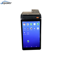 Terminal de point de vente portable Android 15 de 8 pouces avec imprimante thermique 80 mm, NFC, Bluetooth, USB pour système de commande par code QR dans les restaurants