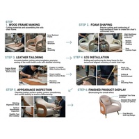 Fauteuil de négociation haut de gamme en similicuir pour hall d'hôtel, fauteuil de salon pour visiteurs d'affaires, ensemble pour projets commerciaux