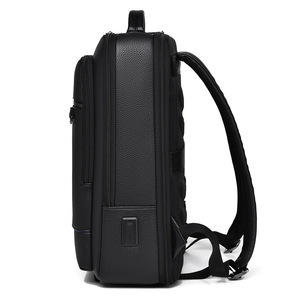 Men's <b>Backpack</b> <b>Large</b> Capacity Waterproof Laptop Bag For Work Commute College Student Solid Color 20L Black - Product Image 2