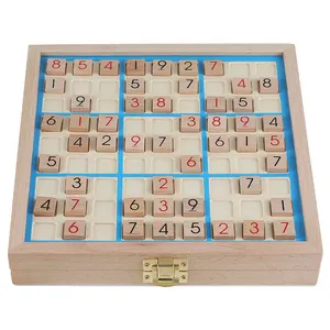 Children Classic Play Learning Educational Logic Wooden Board Game Sudoku For Kids