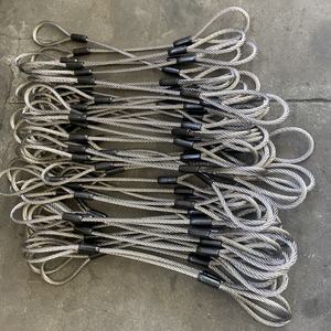 Fune in Acciaio Zincato Morbido con Occhielli, Terminali a Pressione per Sollevamento Sicuro per Uso Minerario e <span class=keywords><strong>Marino</strong></span> - Product Image 5