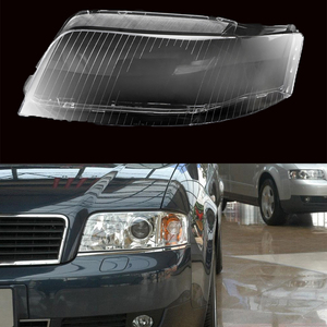 Fari anteriori in vetro copertura fari calotta paralumi trasparenti lampada guscio maschere lente per <span class=keywords><strong>Audi</strong></span> <span class=keywords><strong>A6</strong></span> C5 2003 <span class=keywords><strong>2004</strong></span> 2005 - Product Image 1