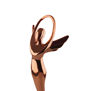 Estatuilla <span class=keywords><strong>de</strong></span> Ángel Dorada <span class=keywords><strong>de</strong></span> Aleación Fundida a Medida, Figura <span class=keywords><strong>de</strong></span> <span class=keywords><strong>Dama</strong></span> 3D con Alas - Product Image 4