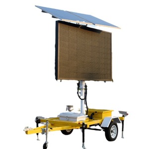 Hankun - Tablero de Mensajes Variables de Tráfico LED Solar de 5 Colores y 37.5 Píxeles Grandes, Montaje en Remolque, Marco de Aluminio IP65 - Product Image 5