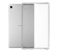 Casing Tablet baru 2021, sarung HP ramping tahan guncangan bening TPU lembut transparan murni Anti jatuh empat sudut untuk Samsung Tab A7 Lite 8.7 T220 T225