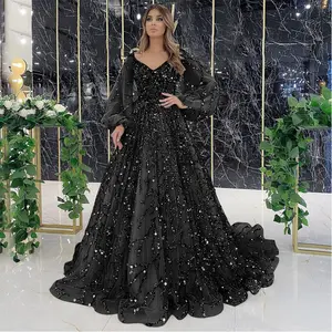 GDTEX Custom Luxury Satin Beading Evening Dress Sexy Celebrity Open Back Lace Up A-Line Prom Dress For Party Club Dress