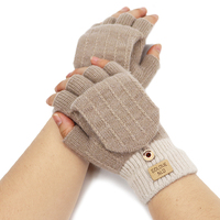 Gants d'hiver sans doigts pour femmes et hommes unisexes avec protection des doigts, compatibles avec les écrans tactiles, pour une utilisation quotidienne et en extérieur, offrant une chaleur optimale