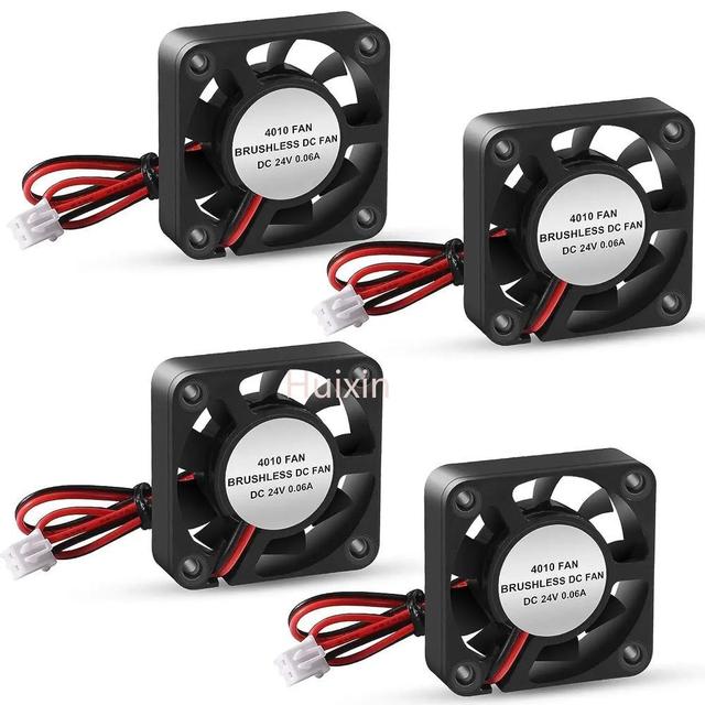 4/8PCS 3D Printer Cooling Fan,4010 Blower 40X40 X 10mm Hydraulic Bearing Brushless DC 12v 24v Cooling Fans For 3D Printer