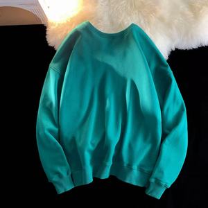 Unlined Áo Thun Tracksuit cho nam giới phụ nữ axit rửa in bông polyester trùm đầu trung tâm biểu tượng tùy chỉnh áo - Product Image 2