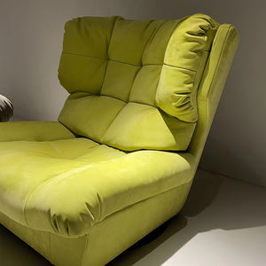 Sillón Individual <span class=keywords><strong>Nórdico</strong></span> ECHOCASA, Estilo Italiano Minimalista, Microfibra Esmerilada, Giratorio, Tipo Nube, Reclinable Informal, Relleno de Plumas de Ganso - Product Image 1