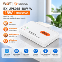 Mini DC UPS 18W 36W Catu Daya Tanpa Interupsi dengan POE USB Output 5V 9V 12V Baterai Lithium Cadangan untuk Router Kamera CCTV