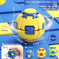 Cross-border 3D-geprinte draaiende stressballetjes, diverse stijlen, kleurrijke vingertop-draaiballen voor kinderen van 8-13 jaar