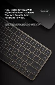 คีย์บอร์ด OEM แบบ Ergonomic ไร้สาย Bluetooth แบบ Dual Mode ชาร์จได้ สำหรับธุรกิจและเดสก์ท็อป - Product Image 3