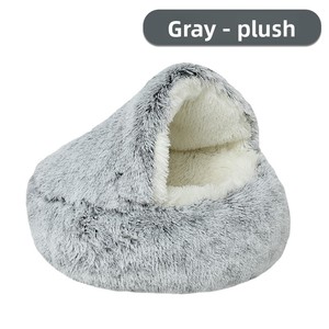 Winterwarme, ademende binnenhuis shell semi-gesloten katten- en hondenmand - Product Image 3