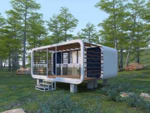 Paredes LED interactivas <span class=keywords><strong>de</strong></span> aula prefabricada <span class=keywords><strong>de</strong></span> próxima generación con sistema <span class=keywords><strong>de</strong></span> monitoreo <span class=keywords><strong>de</strong></span> calidad del aire Forma aerodinámica modelada por computadora - Product Image 2