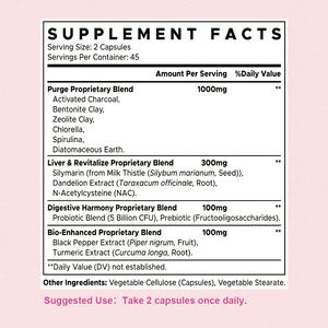 OEM Private Label Binder Detox Capsules with Curcuminoids Extract Black Pepper for Healthy Metabolism Help Reduce Cravings - Product Image 6