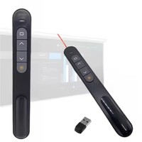 Presentador Inalámbrico con Control de Volumen para Diapositivas de PowerPoint, Control Remoto USB para Presentaciones PPT, Puntero Láser, Lápiz Presentador