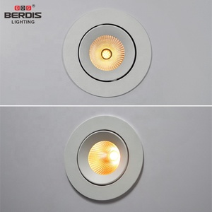 Berdis Bisel 75mm Recorte Redondo Reflector Profundo Antideslumbrante Led Foco COB Ajustable Delgado Radiador Luz de Techo para Carcasa - Product Image 5