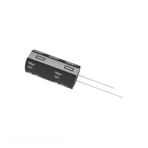 Condensador de Aluminio ESE337M035AG4JA de Canal del Fabricante, Tipo RAD, 105°C, Orificio Pasante, 330 uF - Product Image 1