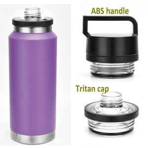 Gobelet isotherme en acier inoxydable personnalisé de haute qualité avec logo, 12 oz, 18 oz, 36 oz, bouteille d'eau avec couvercle - Product Image 6